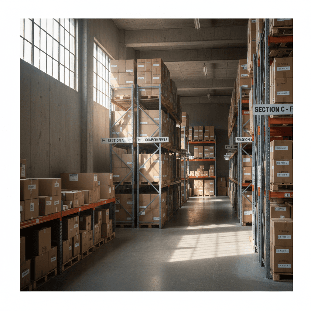 Business inventory storage