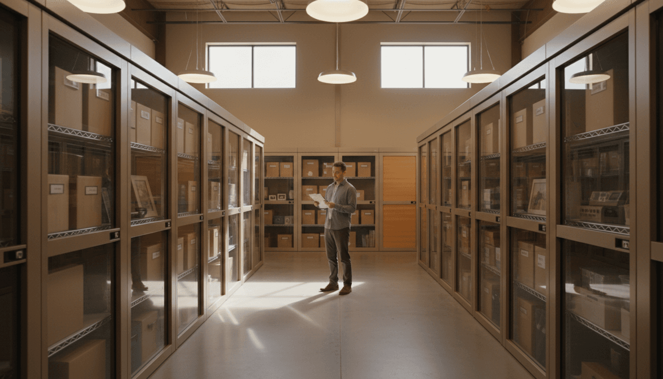 Clean, organized storage facility with accessible units and secure storage options